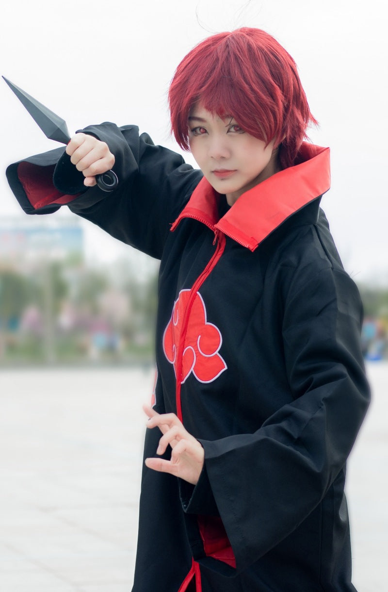 Spot Halloween Ninja Cloak Cos Costume Dawn Tissue Eagle Group Ribbon Hat Robe Cloak Wholesale