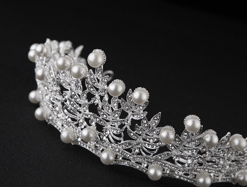 Bridal Crown Large Korean Wedding Headwear Rhinestone Crown Headwear Bride Yiwu Factory Wholesale