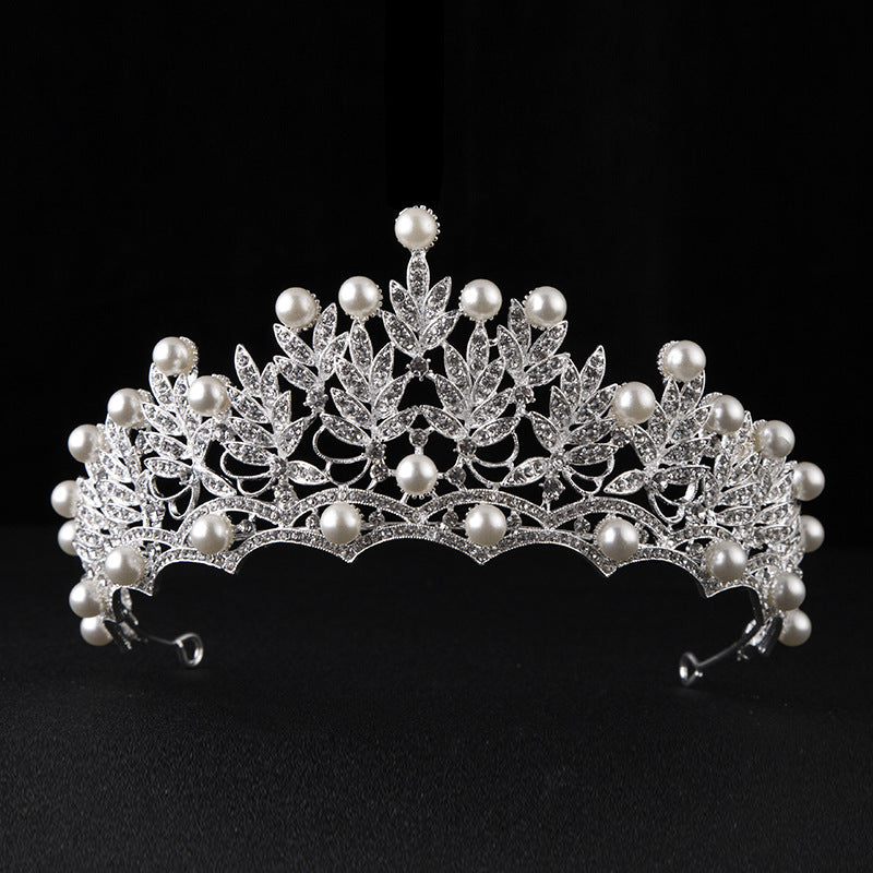 Bridal Crown Large Korean Wedding Headwear Rhinestone Crown Headwear Bride Yiwu Factory Wholesale