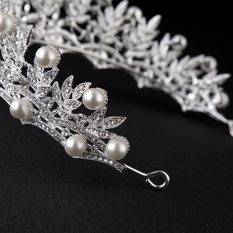 Bridal Crown Large Korean Wedding Headwear Rhinestone Crown Headwear Bride Yiwu Factory Wholesale