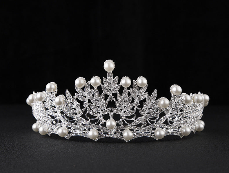 Bridal Crown Large Korean Wedding Headwear Rhinestone Crown Headwear Bride Yiwu Factory Wholesale