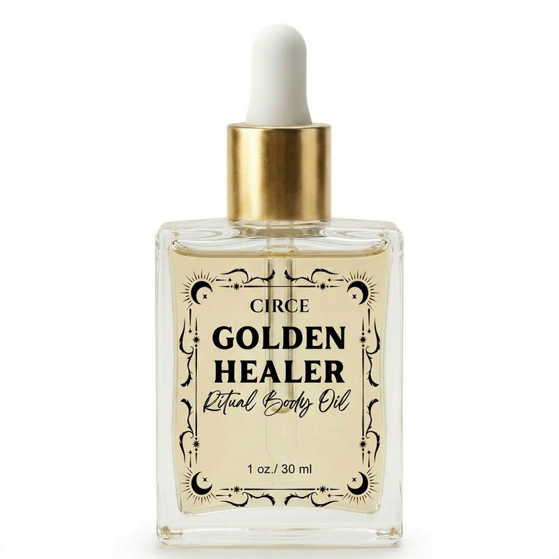 Healing Ritual Body Oil — Lavender & Chamomile Oil with Golden Healer Quartz