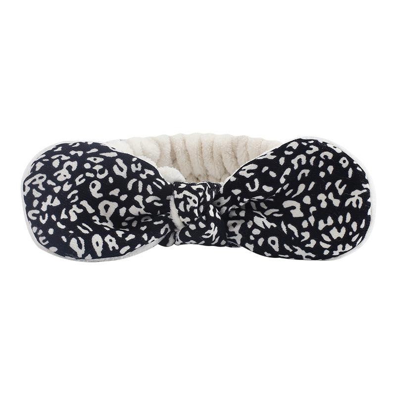 Amazon Plush Headband Wristband Set Face Washing Absorbent Headband Cartoon Cute Waterproof Hairband Wholesale