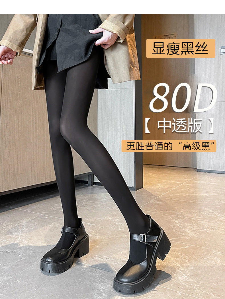 Black 0d Silk Stockings Women's Spring and Autumn Summer Ultra-thin Anti-hook Sericized Leg Artifact High Transparent Mint Mambo Pantyhose