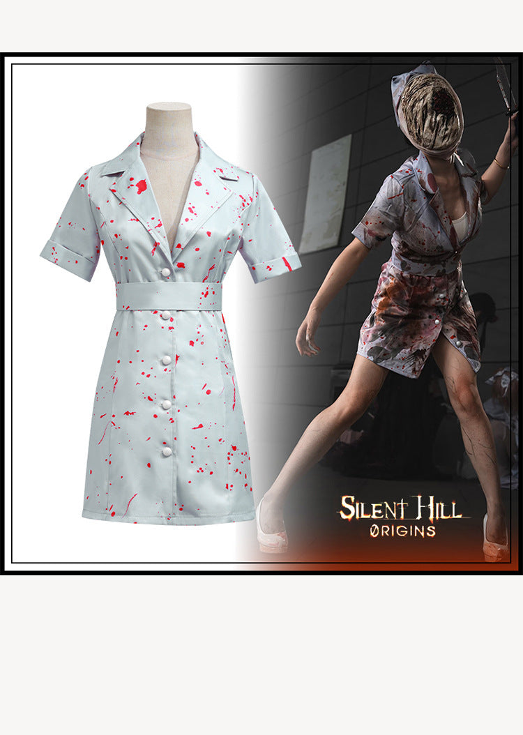 Silent Hill 2RE Female Nurse Cos Clothing Silent Hill Re-plate Horror Zombie Nurse Secondary cosplay Clothing