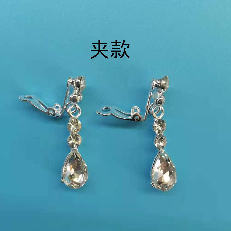 Bridal headdress suit hair accessories crown headband earrings wedding Korean wedding necklace jewelry wedding accessories wholesale