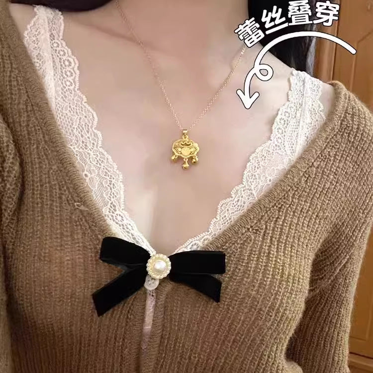 Hua Jia Long Xin Same Style French Lace Underwear Women's Small Chest Push-up Traceless Sexy Inner Stacked Bra