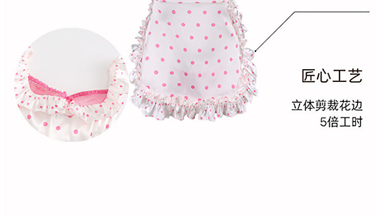 Sexy Lingerie 2024 New Sexy No Polo Dot Kitchen Apron Maid Dress Sexy Uniform cosplay Women