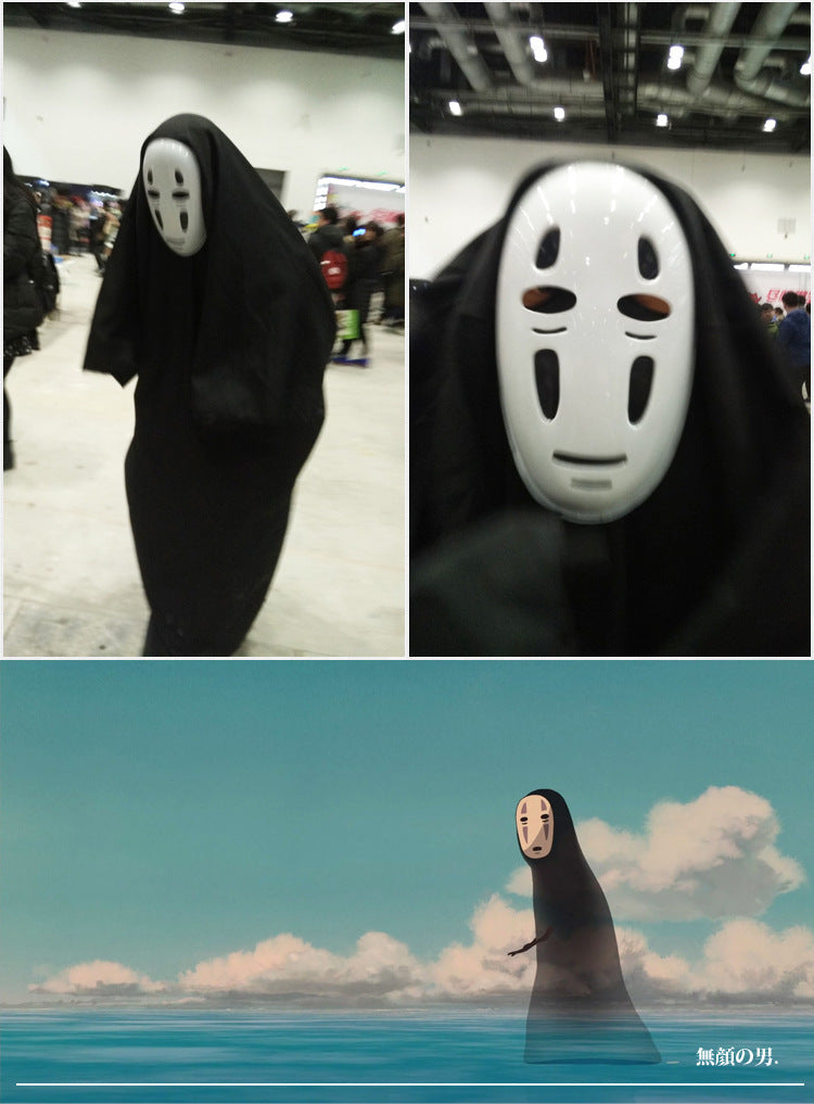Spirited Away Cartoon Mask Japanese Anime Mask Halloween Ghost Festival Mask Performance Party Ball Mask