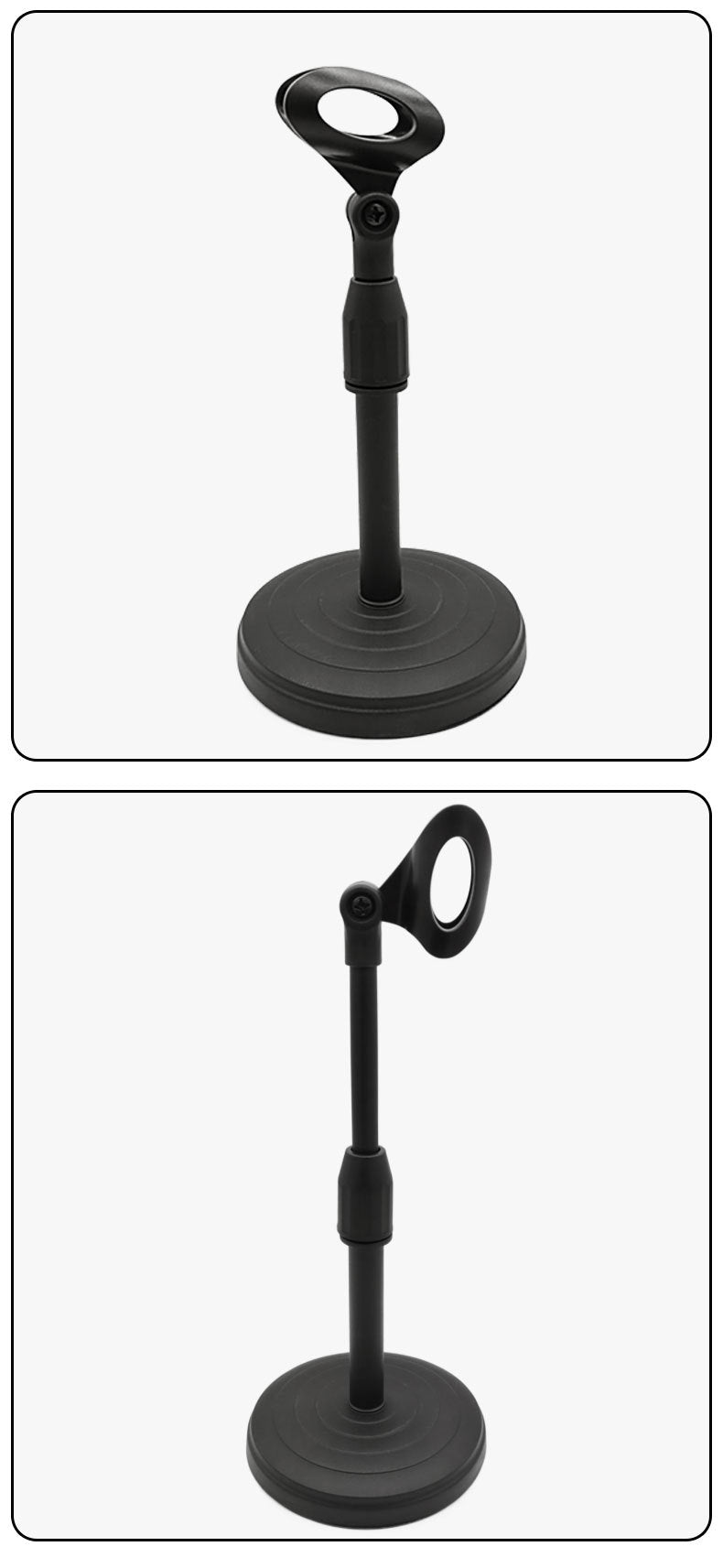 Desktop Microphone Stand Anchor Live Conference Speech Multi-Functional Universal Free Retractable Disc Microphone Stand
