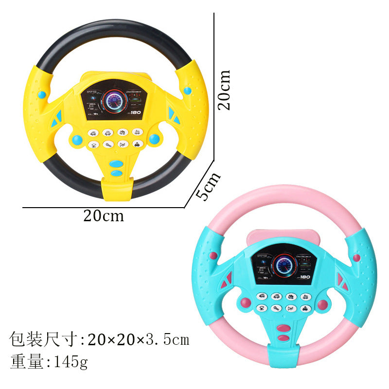 The co-pilot steering wheel simulator simulates the 360-degree rotation of the car and simulates the driving of the car.