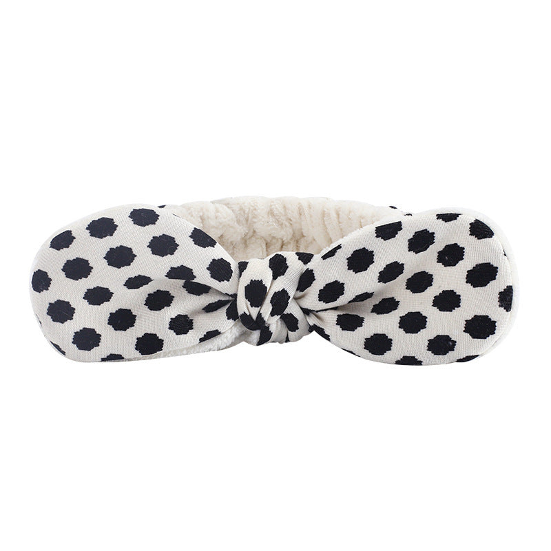 Amazon Plush Headband Wristband Set Face Washing Absorbent Headband Cartoon Cute Waterproof Hairband Wholesale