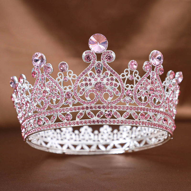 Foreign Trade Hot Rhinestone Crown Headwear European Bride Alloy Crown Hair Accessories Baroque Dress Makeup Accessories