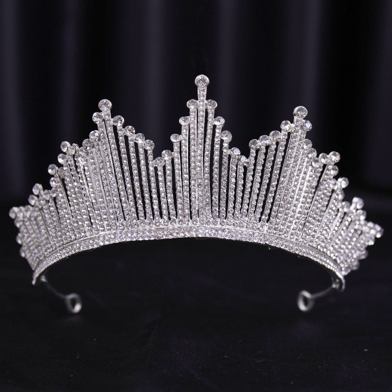 Bridal Wedding Dress White Wedding Dress Crown Baroque Hair Accessories Aliexpress Ladies Adult Crown Tiara Silver White