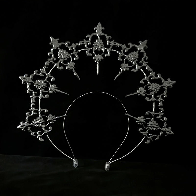 LOLITA Lolita Our Lady Halo Crown Dark Gothic Hair Accessories Dress Up Exaggerated Catwalk Performance Headwear