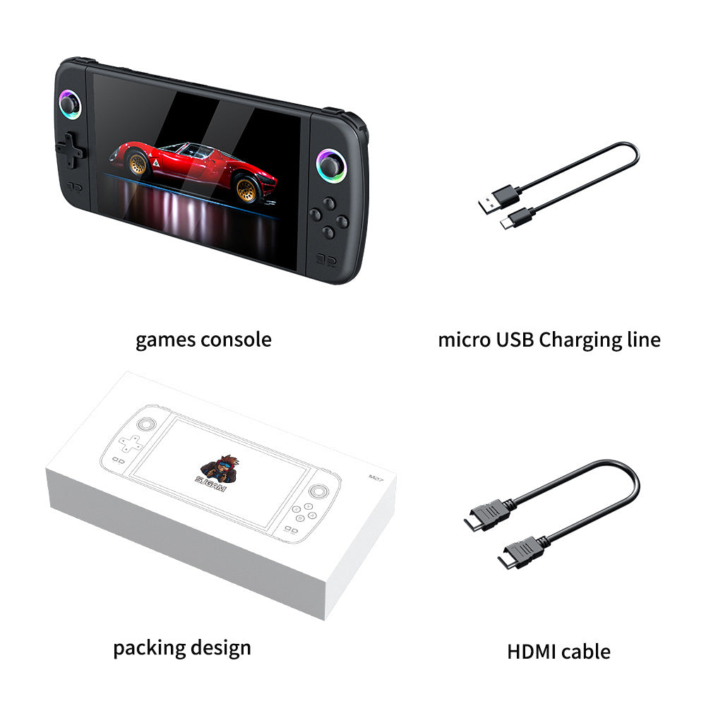 Cross-Border New M27 Large-Screen Handheld Game Console Portable Arcade High-Definition Nostalgic Retro Tv Home Handheld Console