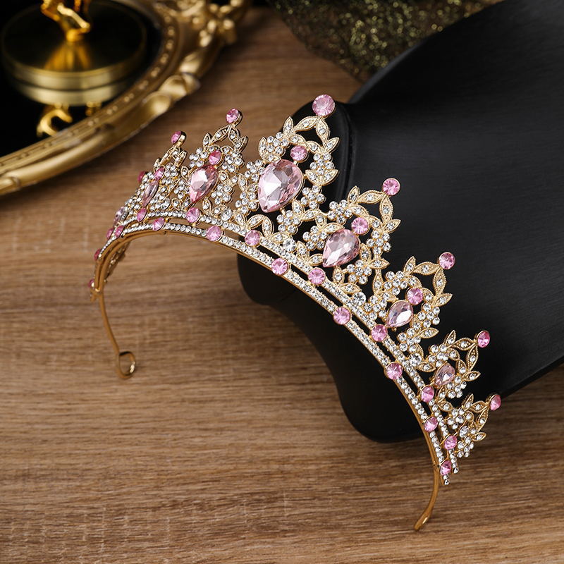 Children's Crown Headband Girl Princess Birthday Gift Crown Temperament Headband Hair Accessories Wedding Crystal Fashion Jewelry