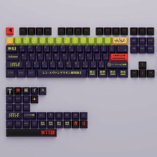 Gundam Comic Hundred Mixed Lamp Key Cap Original Height 136 Key Full Set Classic Simple Mechanical Keyboard Key Cap Key Meow