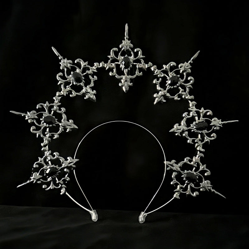 LOLITA Lolita Our Lady Halo Crown Dark Gothic Hair Accessories Dress Up Exaggerated Catwalk Performance Headwear