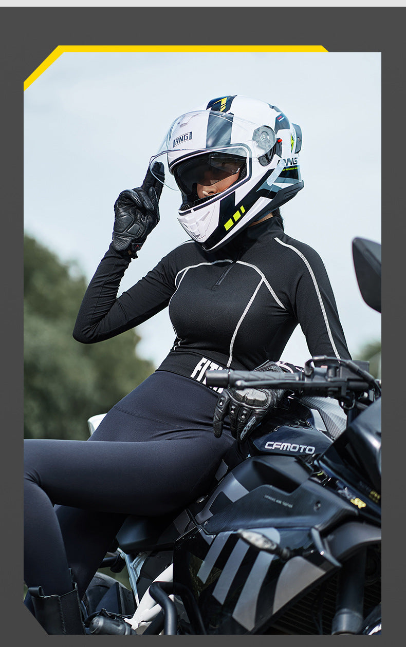 New National Standard 3C/Dot Certified Motorcycle Helmet Dual Lens with Bluetooth Headset Glasses Slot Full Face Motorcycle Helmet