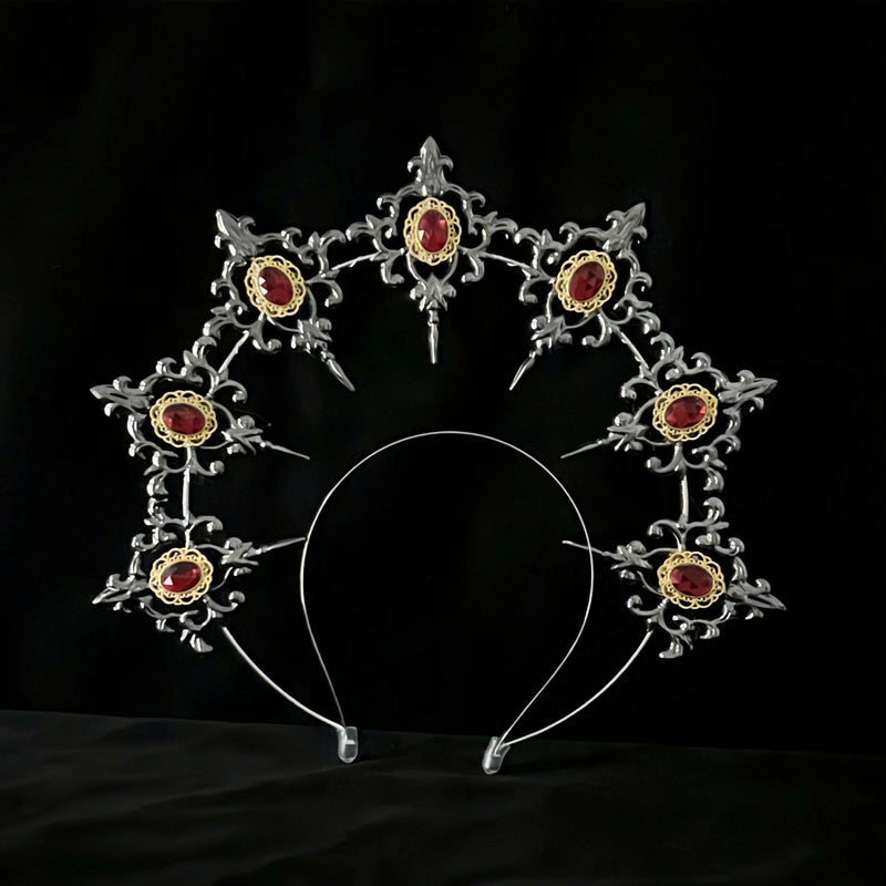 LOLITA Lolita Our Lady Halo Crown Dark Gothic Hair Accessories Dress Up Exaggerated Catwalk Performance Headwear