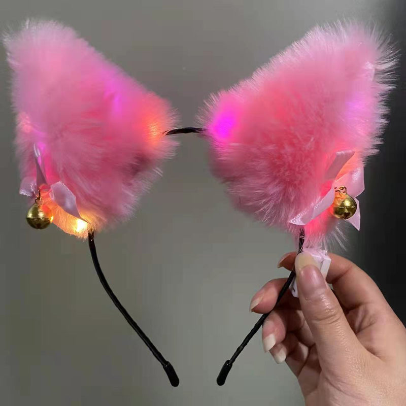 Cute Fox Ear Hairband Plush Cat Hairpin Cyber Celebrity Super Fairy Girl Sweet cos Fox Headband Hair Accessories