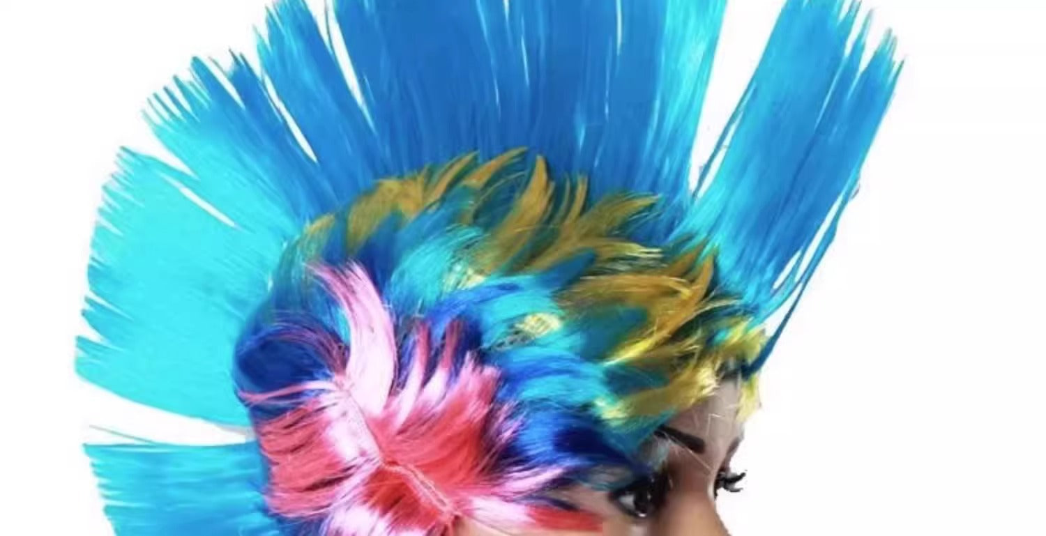 Masquerade Party Wigs Creative Entertainment Crowns Color Crowns Wigs Performance Non-mainstream Headgear Props