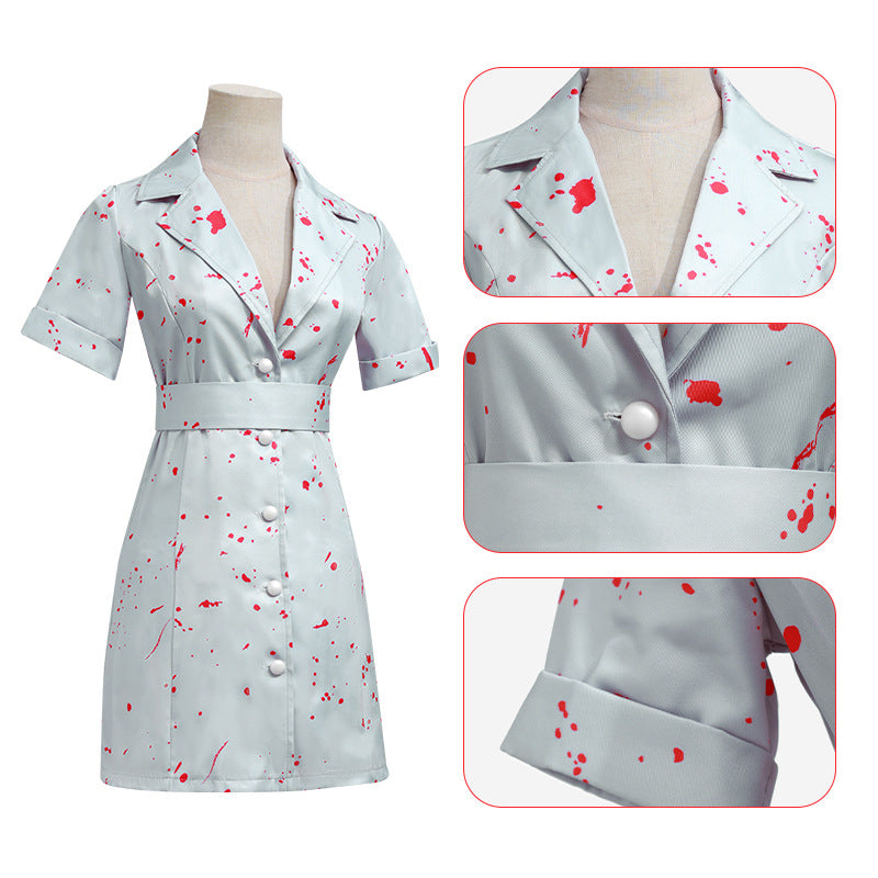 Silent Hill 2RE Female Nurse Cos Clothing Silent Hill Re-plate Horror Zombie Nurse Secondary cosplay Clothing