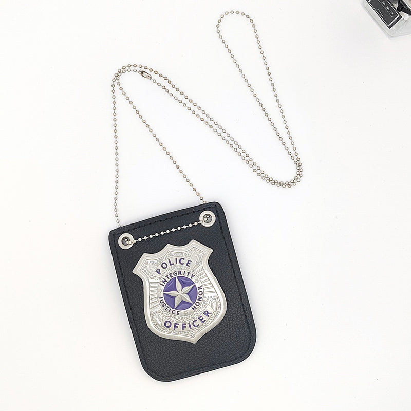 Amazon Kids Toy Police Micro Accessories Halloween Police Cosplay Accessories Badge Metal Police Badge