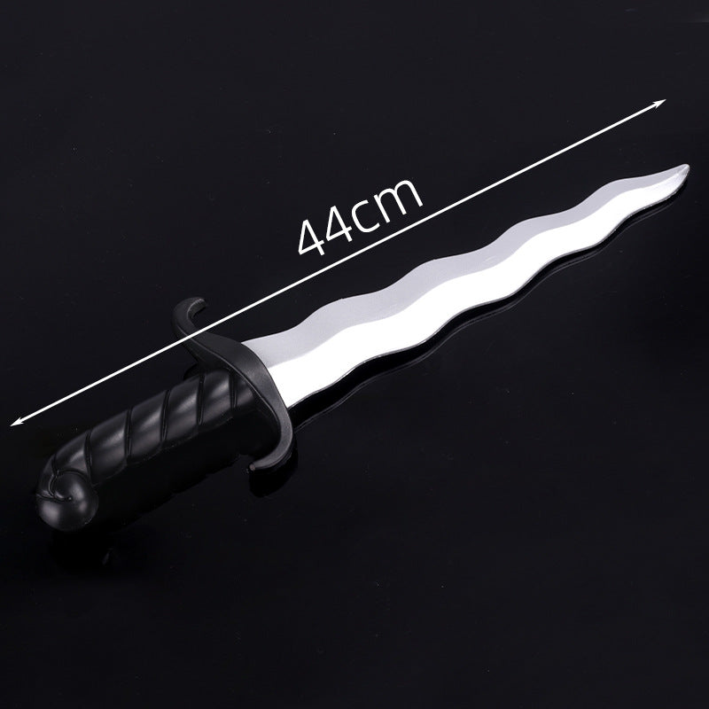 Zhushengda Halloween Mini Toy Sword Set Realistic Weapon Toy Knife Pu Soft Rubber Material Props