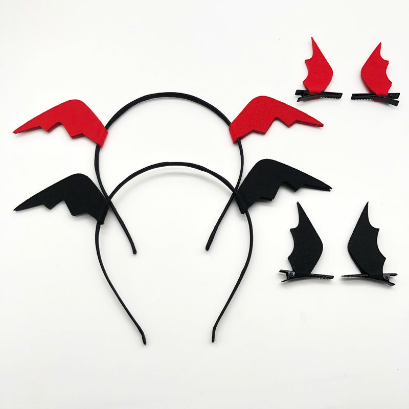 Halloween hairband bat wing headdress Net Red Live Photo funny headband decoration props hairpin wholesale