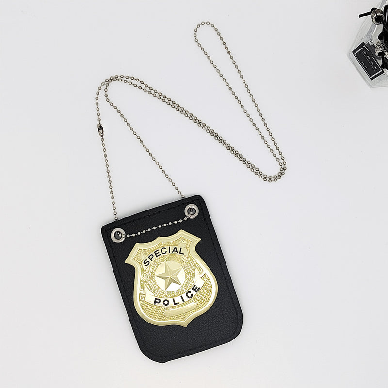 Amazon Kids Toy Police Micro Accessories Halloween Police Cosplay Accessories Badge Metal Police Badge