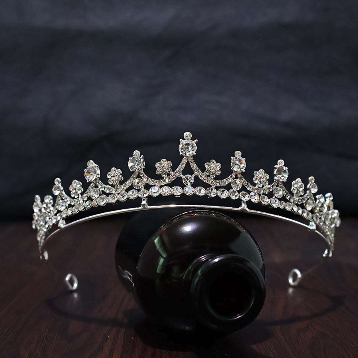 Crown Headwear Bride Fairy Hair Accessories Crown Women's Birthday Performance Headband Princess Wedding Dress Accessories Cross Border