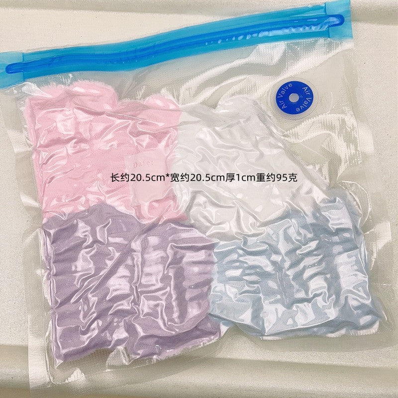 Amazon Plush Headband Wristband Set Face Washing Absorbent Headband Cartoon Cute Waterproof Hairband Wholesale