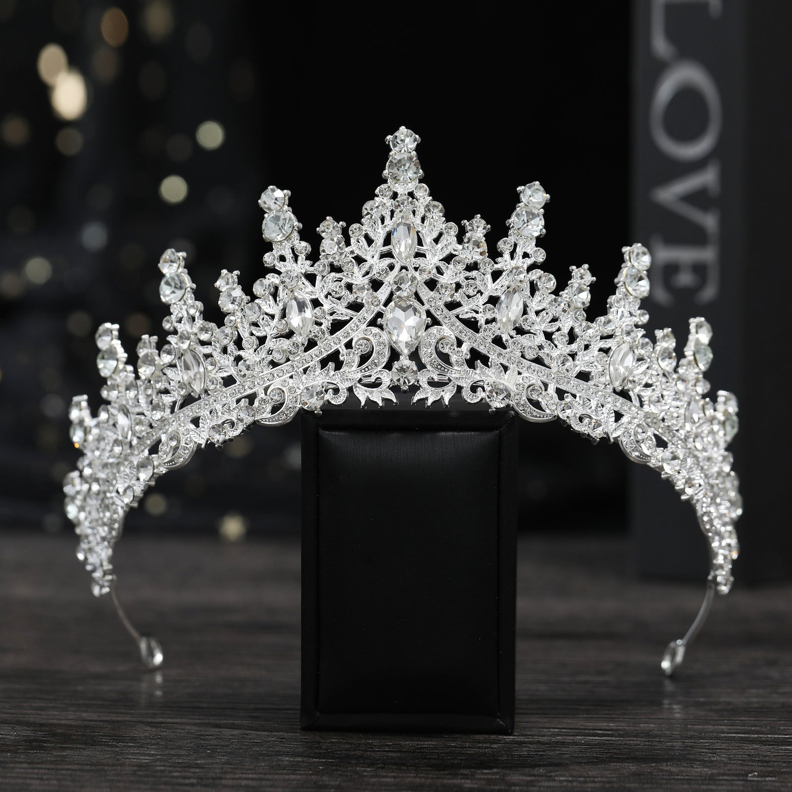 Cross Border Birthday Hair Accessories Party Headband Bridal Crown Headwear Alloy Rhinestone Headband Wedding Hot Crown Jewelry