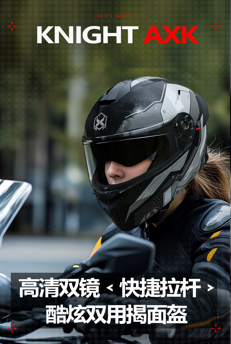 Foreign Trade Motorcycle Helmet Men's Face Helmet Four Seasons Universal Electric Vehicle Women's Motorcycle Half Helmet Winter Warm Safety Helmet