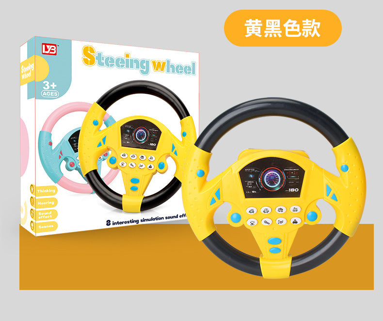 The co-pilot steering wheel simulator simulates the 360-degree rotation of the car and simulates the driving of the car.