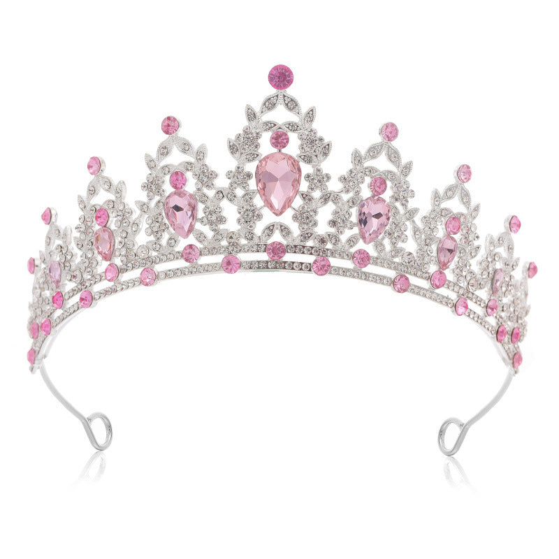 Children's Crown Headband Girl Princess Birthday Gift Crown Temperament Headband Hair Accessories Wedding Crystal Fashion Jewelry