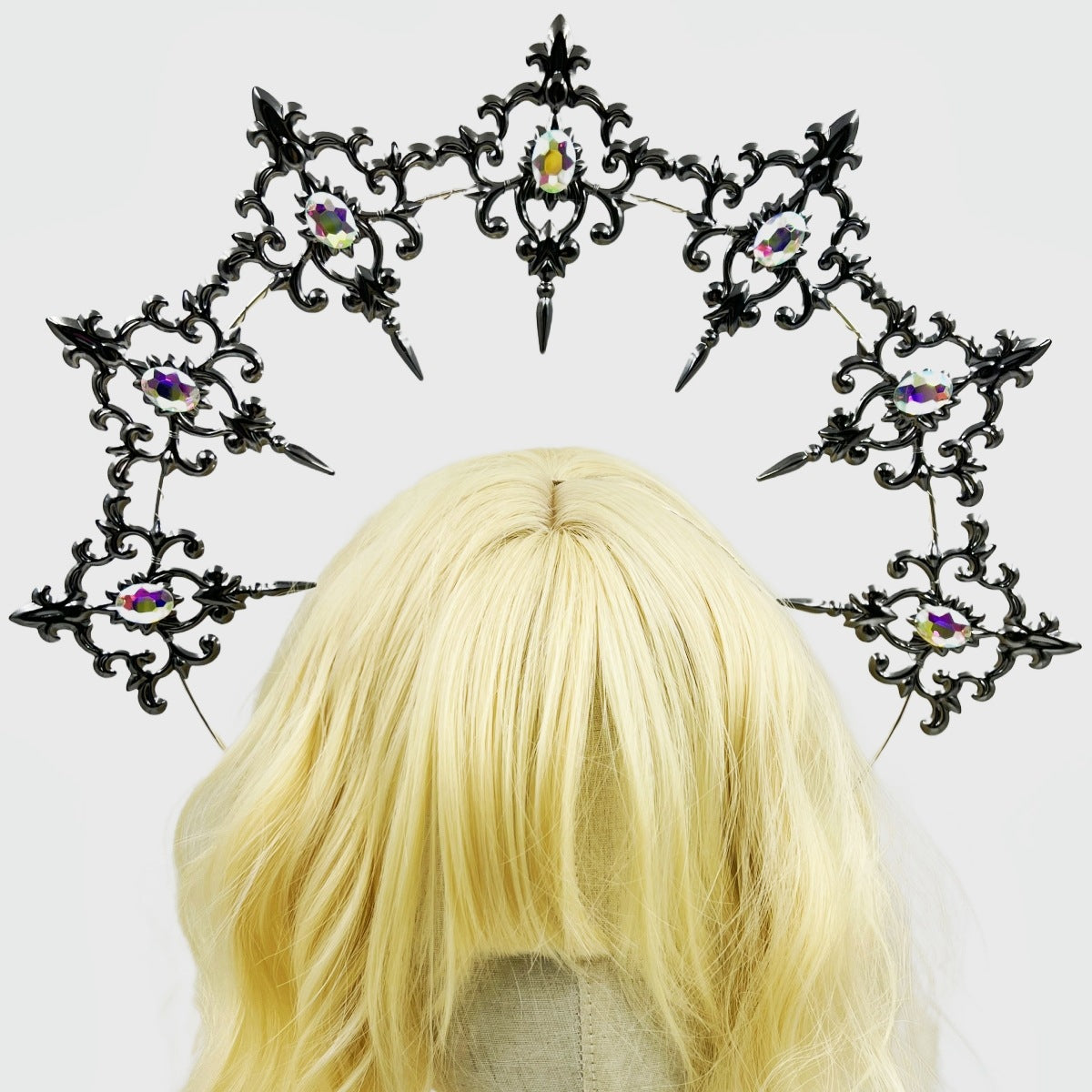 LOLITA Lolita Our Lady Halo Crown Dark Gothic Hair Accessories Dress Up Exaggerated Catwalk Performance Headwear