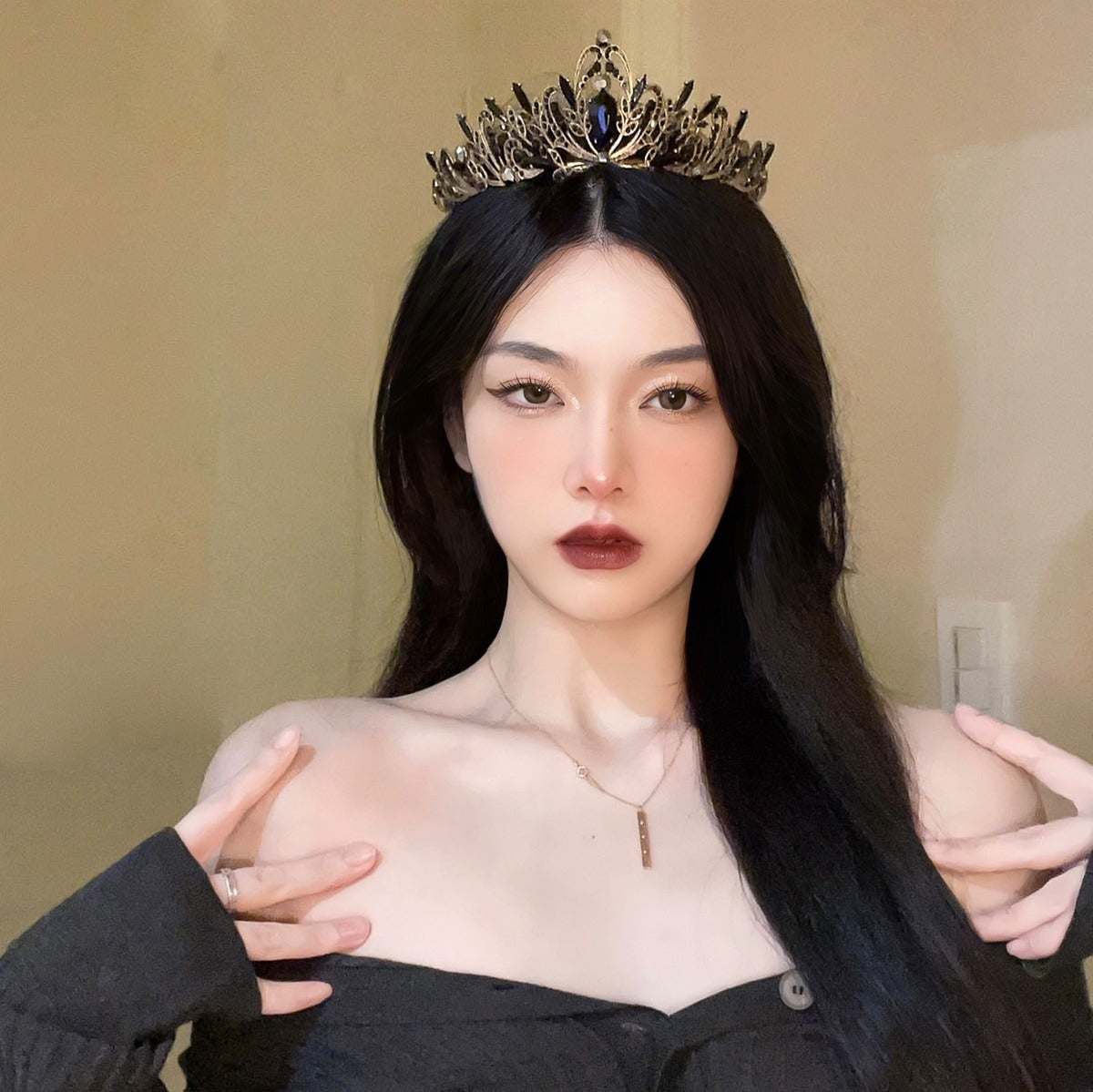 Fairy Crown Headwear Female Birthday Princess Eighteen Year Old Adult Crown Cyber Celebrity Bride Wedding Dress Halloween Crown