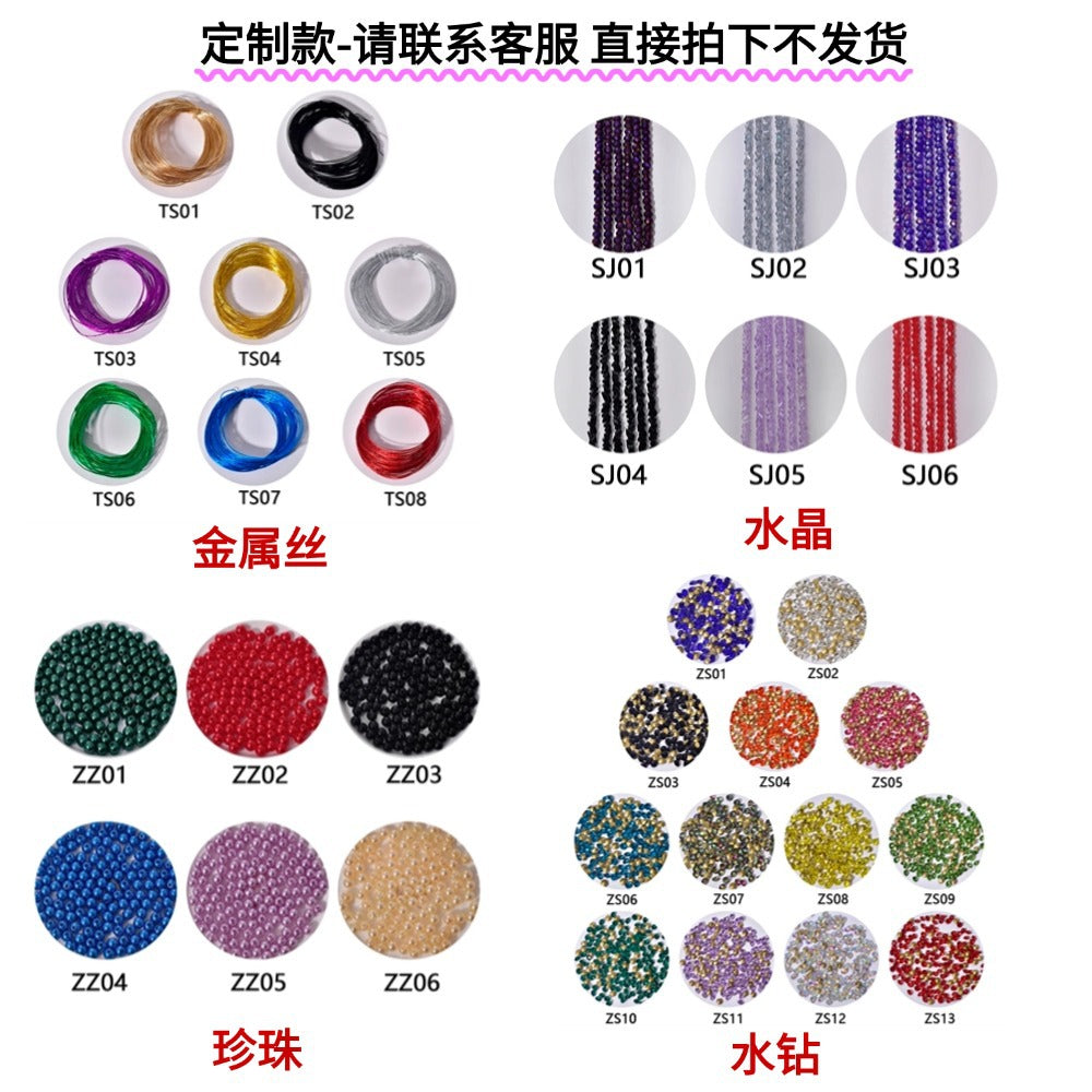 Yixing personalized all-match out headband light luxury high-grade woven mesh headdress shiny crystal wide-brimmed hair accessories A124