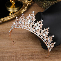 Children's Crown Headband Girl Princess Birthday Gift Crown Temperament Headband Hair Accessories Wedding Crystal Fashion Jewelry
