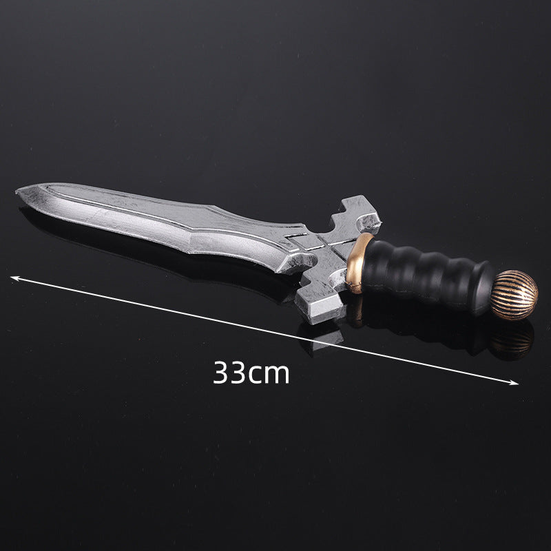 Zhushengda Halloween Mini Toy Sword Set Realistic Weapon Toy Knife Pu Soft Rubber Material Props