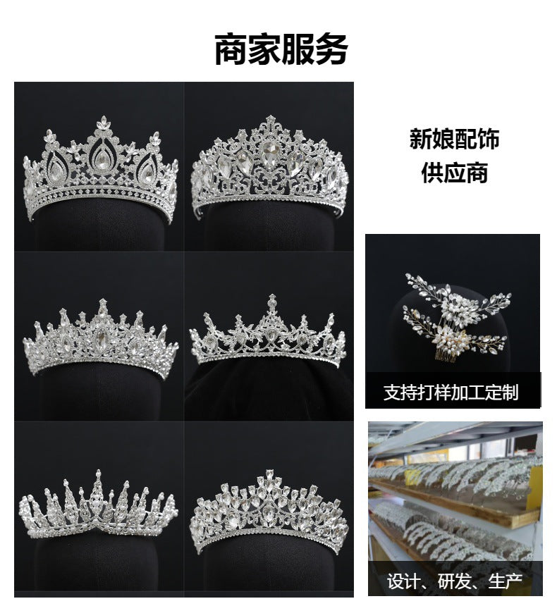 Handmade Beaded Pearl Mesh Hat Hair Net Bridal Dress Headdress Exotic Style High-End Niche Water Drop Hair Hoop Hair Cover