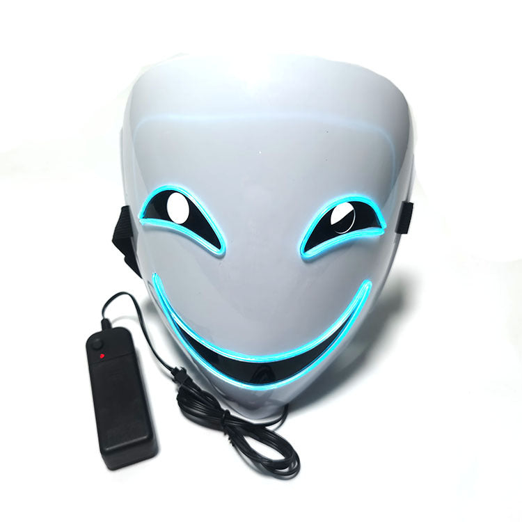 Step into the e-commerce Halloween black V word vendetta luminous mask handmade in stock wholesale ghost step dance cold light mask