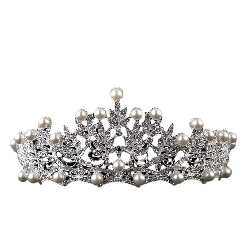 Bridal Crown Large Korean Wedding Headwear Rhinestone Crown Headwear Bride Yiwu Factory Wholesale