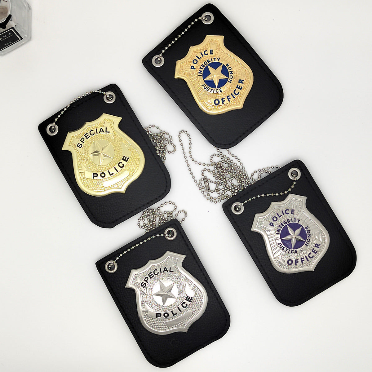 Amazon Kids Toy Police Micro Accessories Halloween Police Cosplay Accessories Badge Metal Police Badge