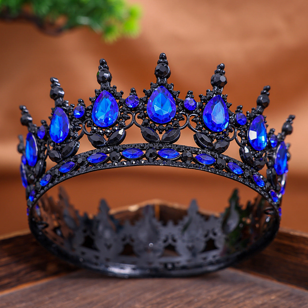 【Small Batch Customization】Cross-Border Halloween Crown Headpiece Wedding Crown Accessories Birthday Hair Crown Hair Accessories Updo