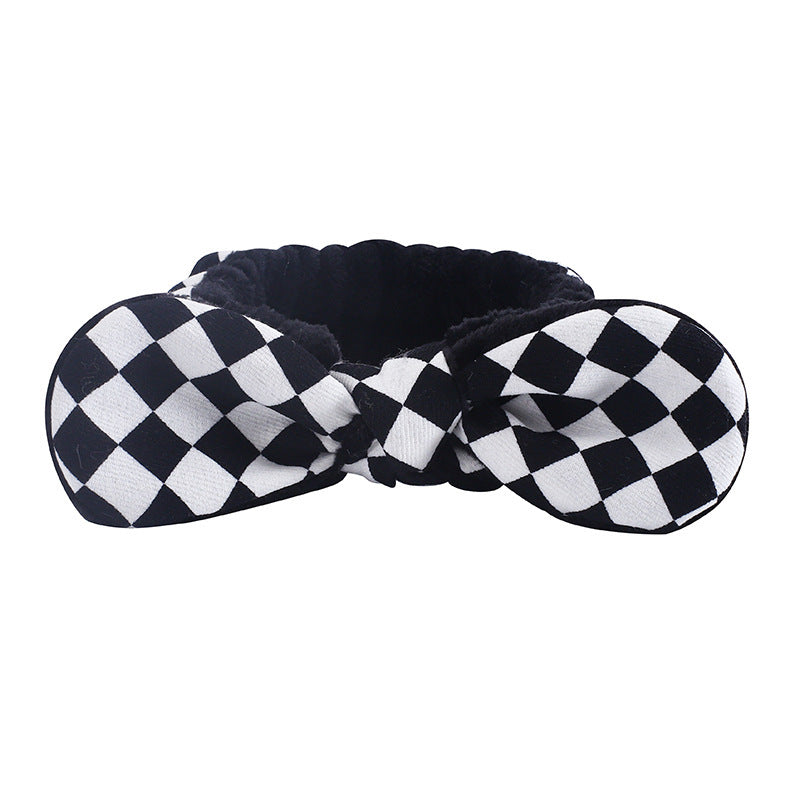 Amazon Plush Headband Wristband Set Face Washing Absorbent Headband Cartoon Cute Waterproof Hairband Wholesale