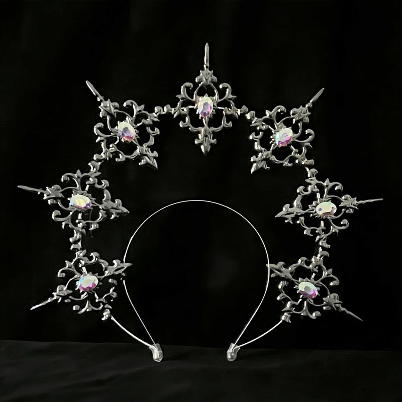 LOLITA Lolita Our Lady Halo Crown Dark Gothic Hair Accessories Dress Up Exaggerated Catwalk Performance Headwear